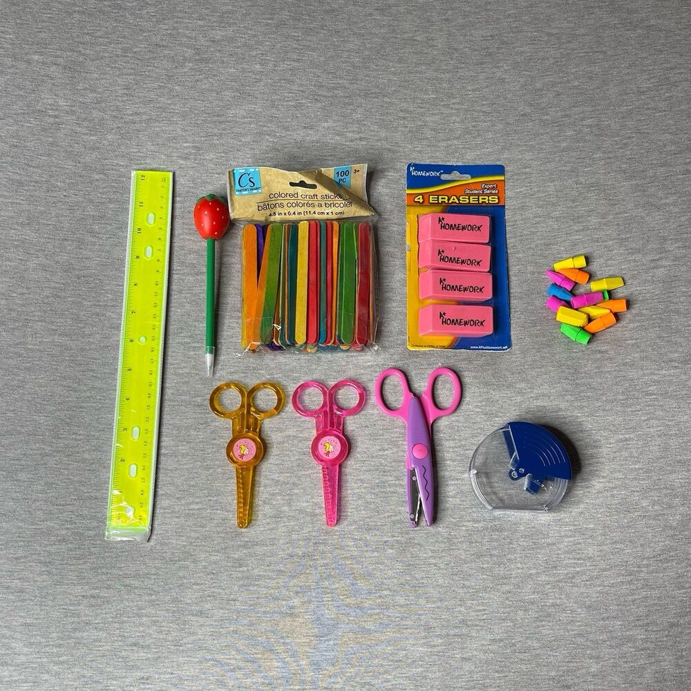 School Office & Art Supplies 9 PCS. Set